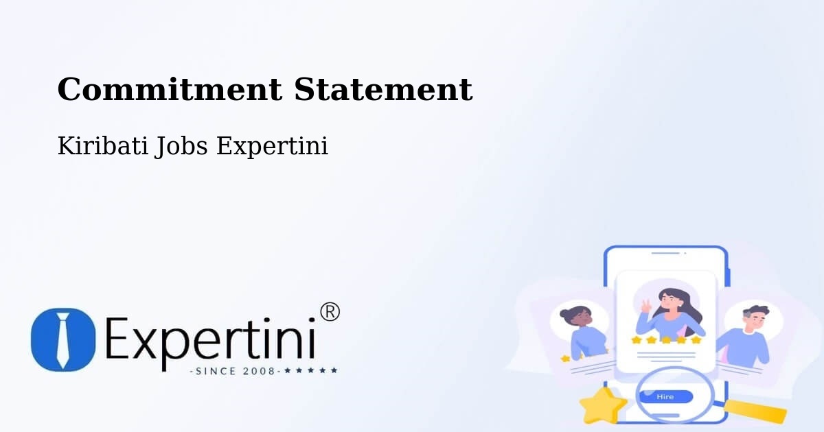 Corporate Commitment – Kuria - Kiribati Jobs Expertini